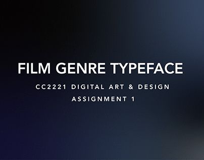 Film Genre Typeface