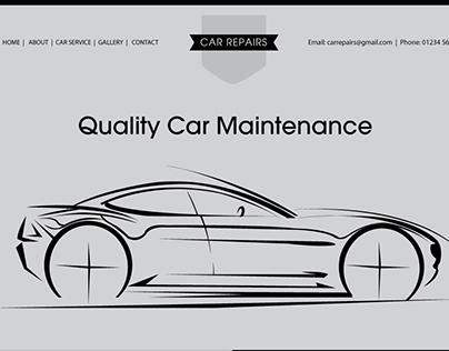 Car Repairs Website Design