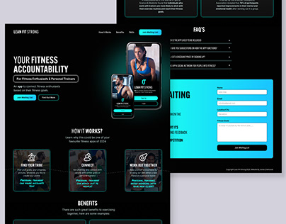 Marketing Website for Fitness App