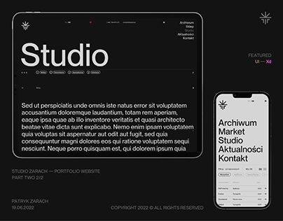 Project thumbnail - Studio Zarach — Portfolio Website