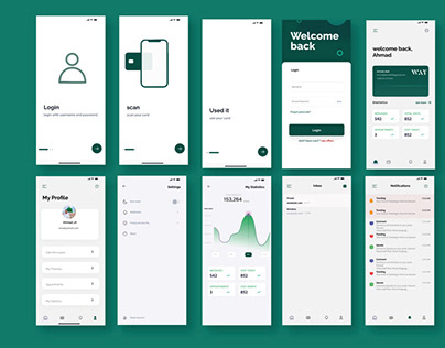 Mobile application UI/UX design