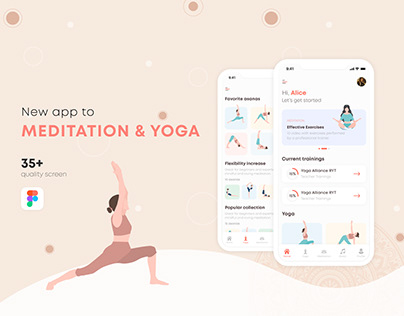 Meditation&Yoga App | UI KIT