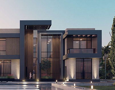 A Modern Villa With pool Design - UAE