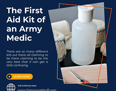 THE FIRST AID KIT OF AN ARMY MEDIC