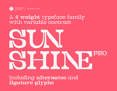 Sunshine Pro - A FREE variable font family!
