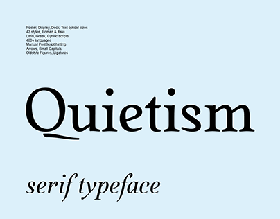 Quietism Typeface