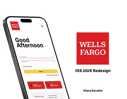 Bank: Wells Fargo IOS UIUX Design