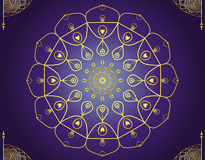 Mandala Design, Ramadan Vector Illustration Background