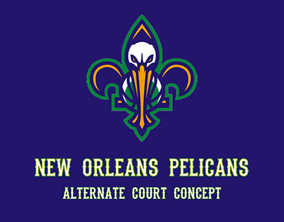 New Orleans Pelicans Mardi Gras Court Concept