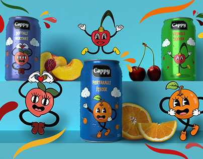 Cappy Fruit Juice Tin Box Design