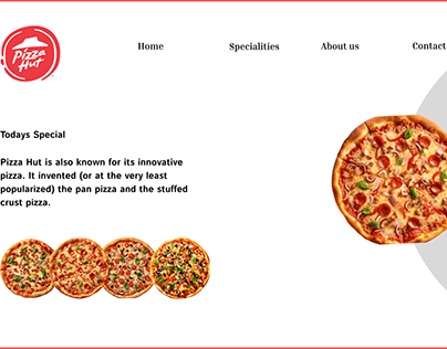 Pizza Hut Website Design