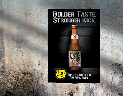 Colt 45 Bolder Taste Stronger Kick Campaign Key Visuals