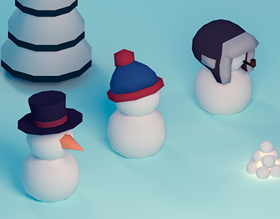 Low-poly snowday