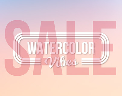 Watercolor Vibes. SALE