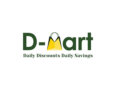 D-mart logo and pictograms