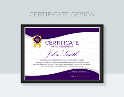Certificate Design template