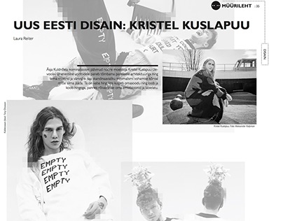 Article "New Estonian Design - Kristel Kuslapuu"