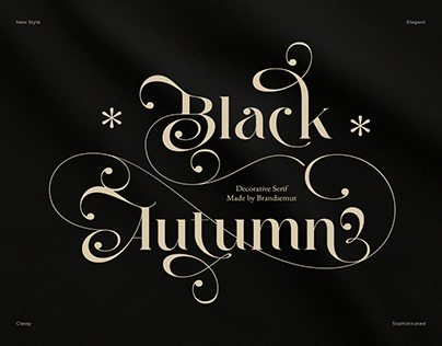 FREE FONT || Black Autumn - Decorative Serif