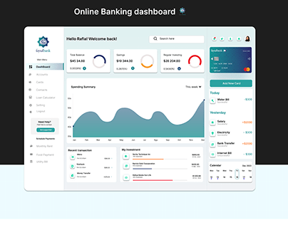 Online Banking Dashboard