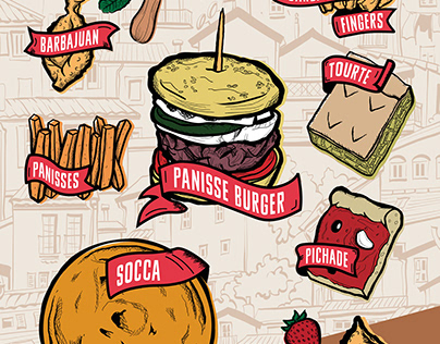 Cartoon-like Food illustrations | Ilustrações comida
