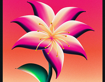 Tropical Flower Illustration Motion