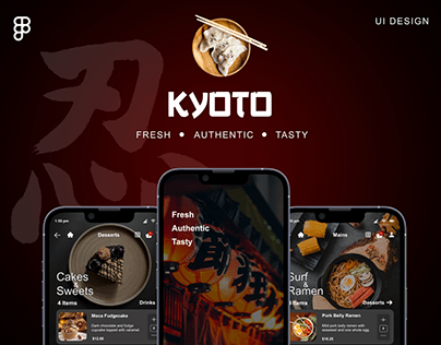 UI Case Study - Kyoto - Food delivery app