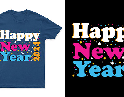 Happy New Year T-Shirt Design : 1