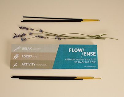 Flowense branding and package design