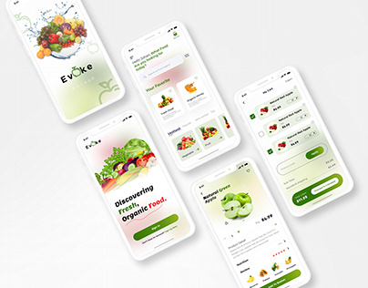 Food delivery app UI design for a restaurant