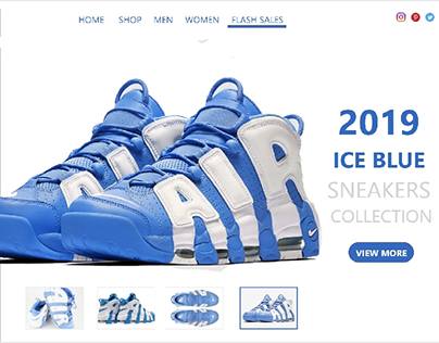 Sneaker web design UI/Ux