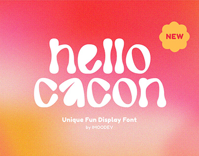 Hello Cacon Display Typeface