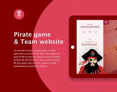 Pirate iPad game and Agency website