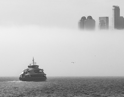Bosphorus in fog - Autumn 2023