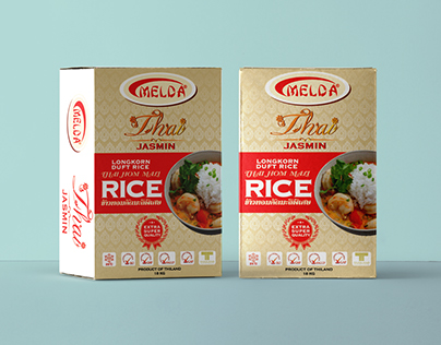 Thai jasmin rice packaging design