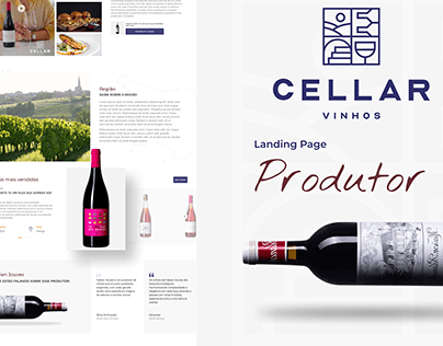 Cellar Vinhos - Landing Page Produtor
