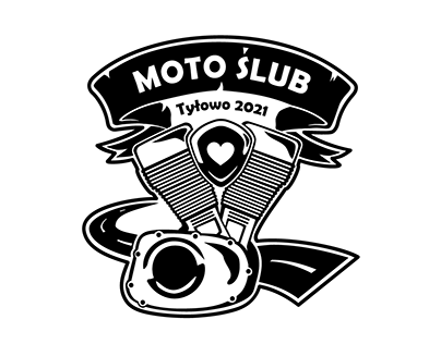 Motorcycle Wedding Badge