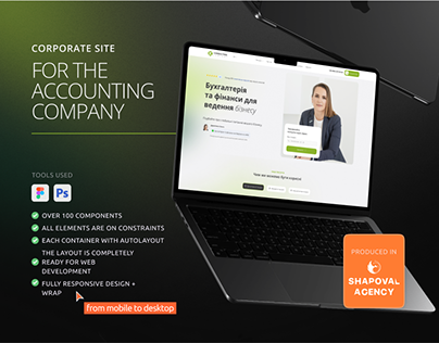 Corporate site for a consulting agency