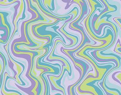 Marbled Psychedelic 70s Pattern