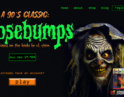 Goosebumps web design