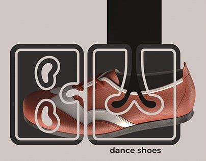 Dance shoes 3D design