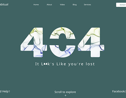 404 Error Page UI Design