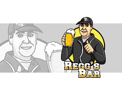 Caricature Logo For Sports Bar