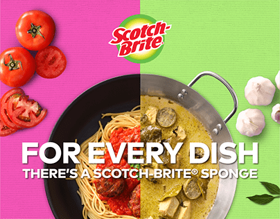 For Every Dish There's a Scotch-Brite Sponge Campaign