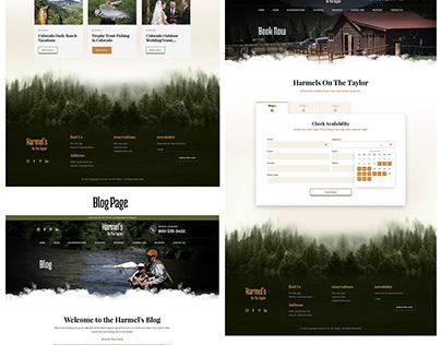 Web Design For Harmel's Resort and RV Park Website