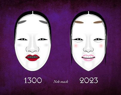 Project thumbnail - Noh mask - past and present