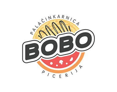 Logo for Pizzeria and Pancake Shop "Bobo"