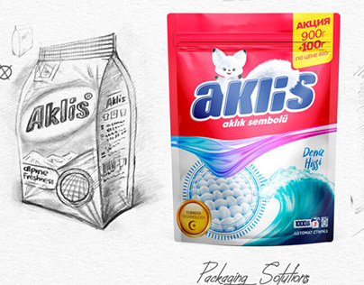 Aklis Washing Powder | Packaging Design