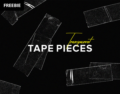Free Download: Transparent Tape Pieces