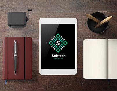 softtech logo design