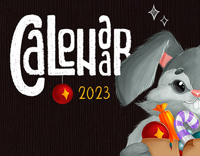 2023 Illustrated Bunny Calendar | Postcards
